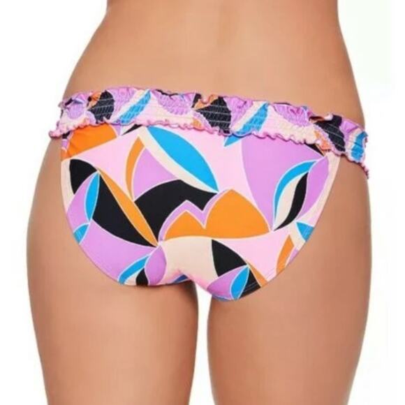 Salt+Cove Kaleidescope Smocked Bikini Swim Bottom - Picture 2 of 7